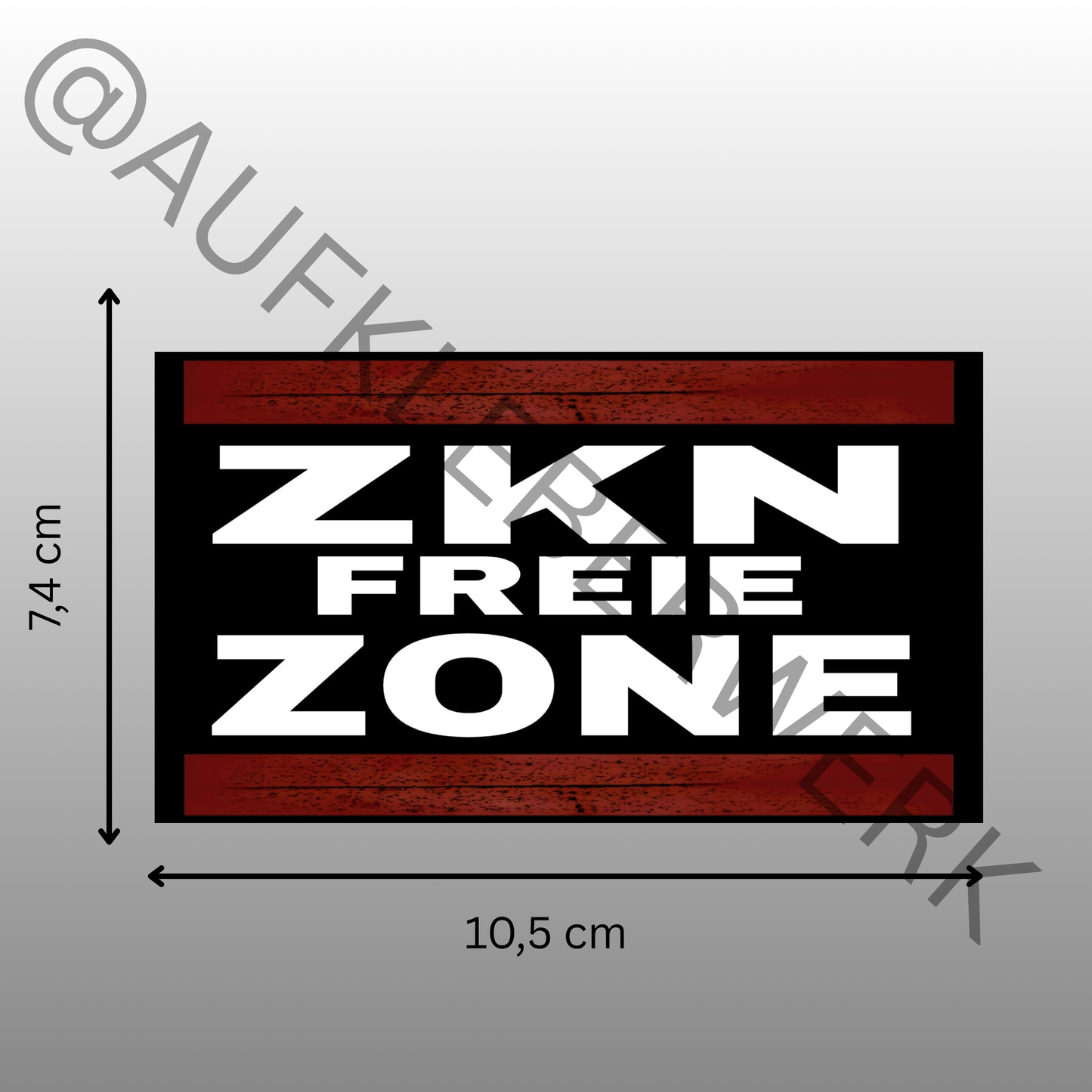 ZKN FREIE ZONE Aufkleber