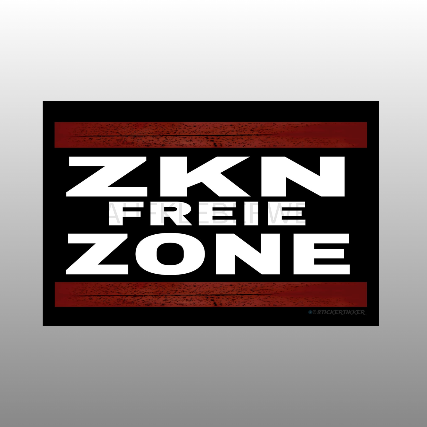 ZKN FREIE ZONE Aufkleber