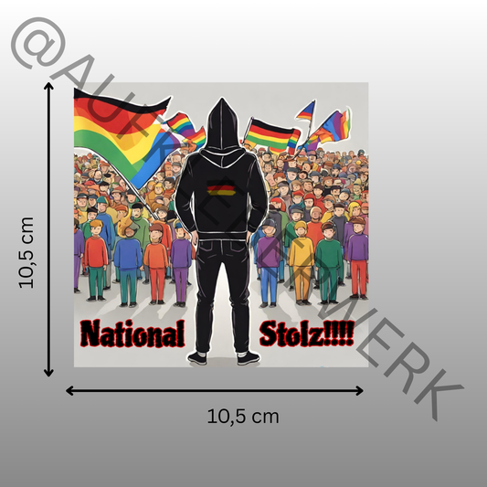 Nationalstolz Aufkleber
