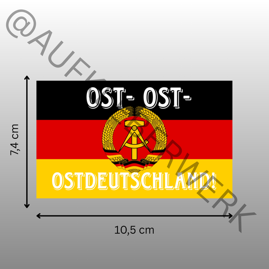 OST- OST- OSTDEUTSCHLAND Aufkleber