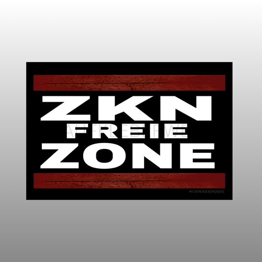 ZKN FREIE ZONE Aufkleber