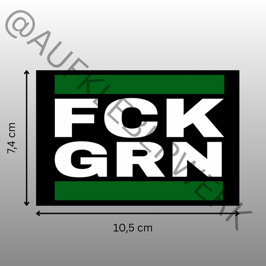 FCK GRN Aufkleber