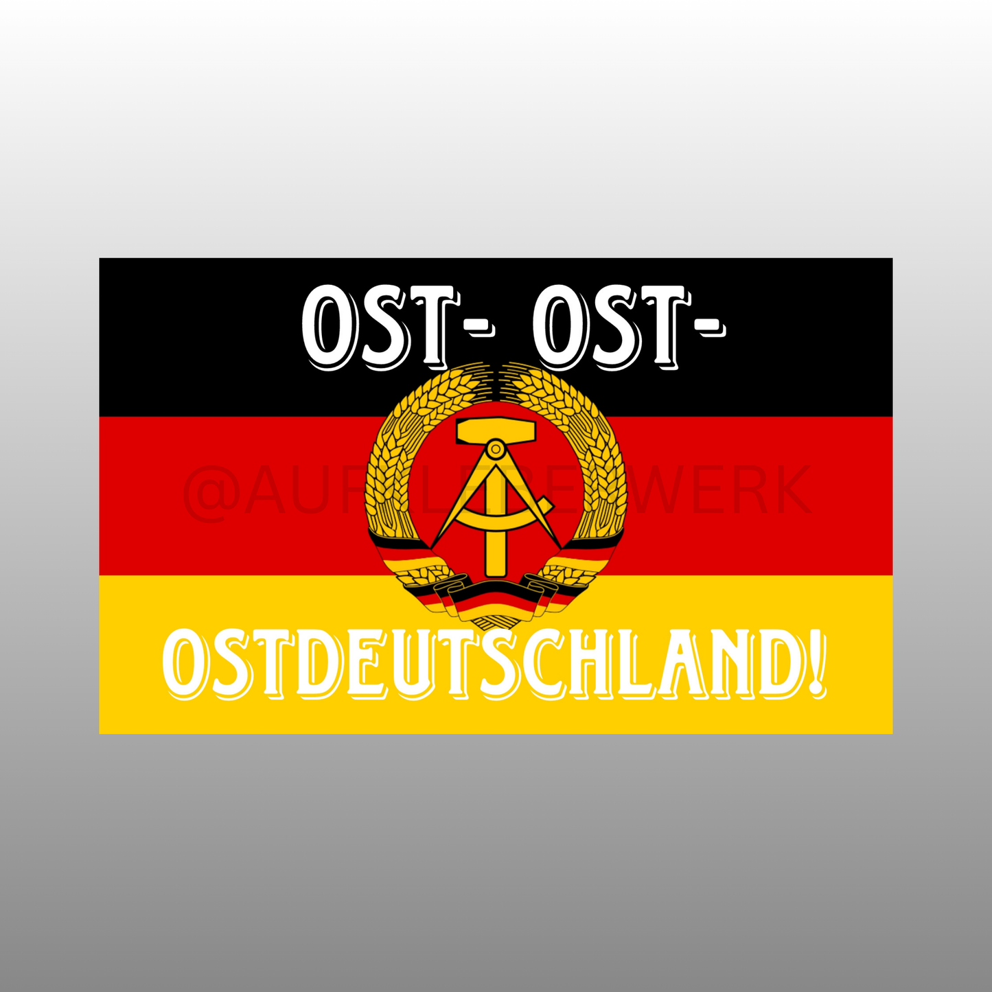 OST- OST- OSTDEUTSCHLAND Aufkleber