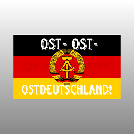 OST- OST- OSTDEUTSCHLAND Aufkleber